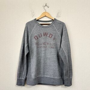 IMOGENE + WILLIE Sweatshirt Gray Graphic Crewneck Pullover Athleisure